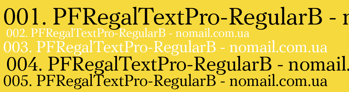 PF Regal Text Pro