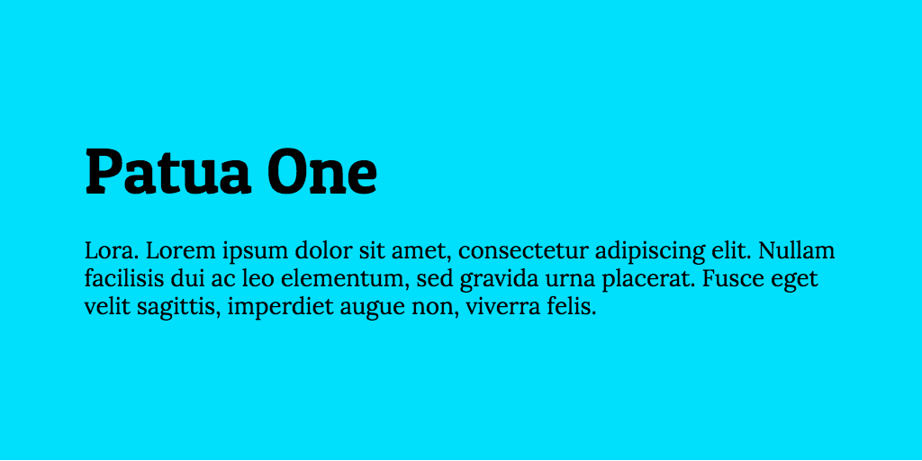Patua One