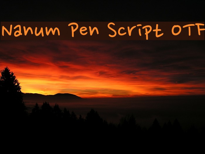 Nanum Pen Script
