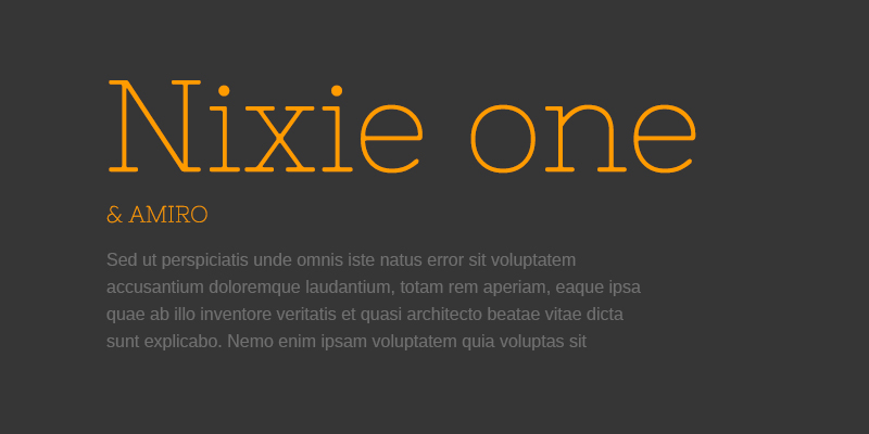 Nixie One