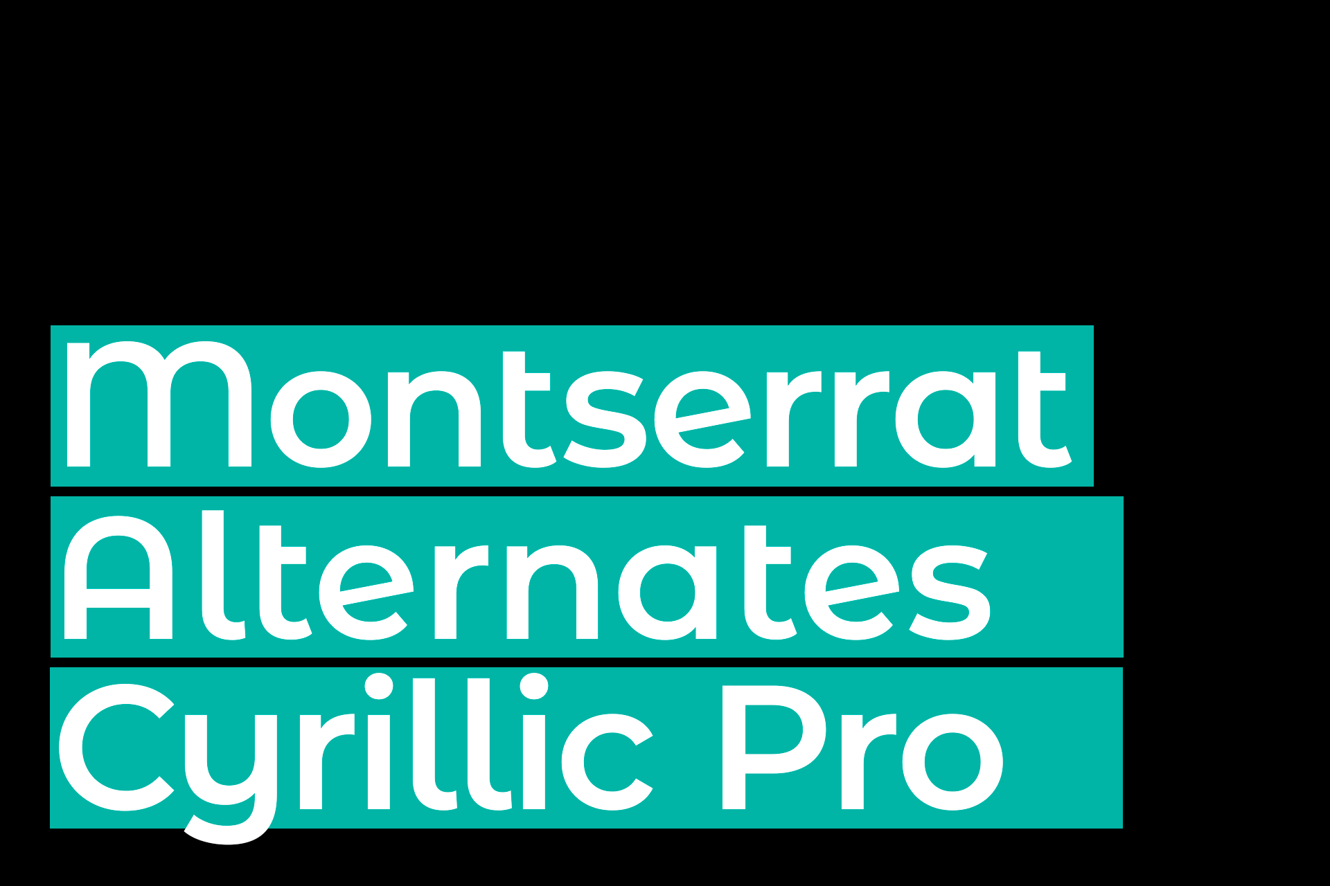 Montserrat Alternates