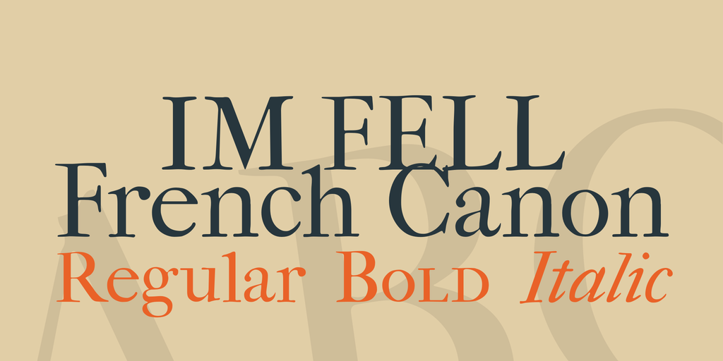 IM Fell French Canon