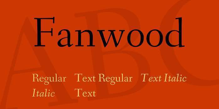 Fanwood Text