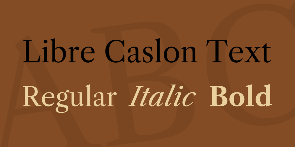 Libre Caslon Text