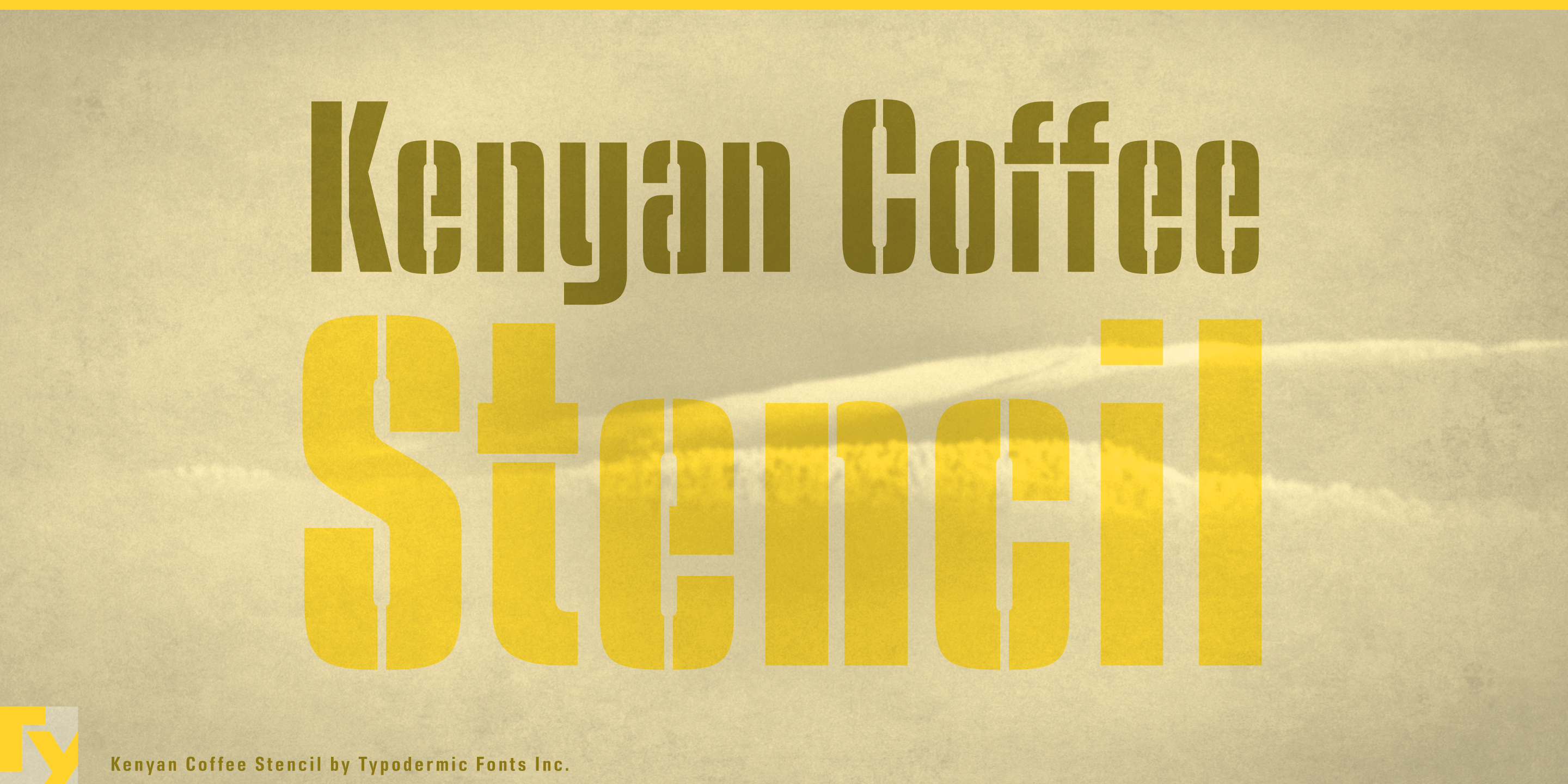 Kenyan Coffee Stencil