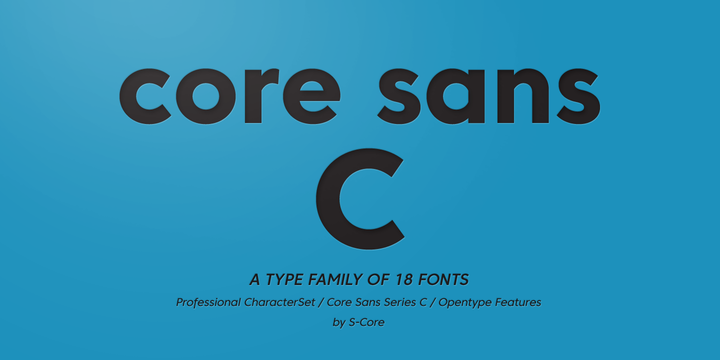 Core Sans C: Скачать Шрифт И Установить Для Веб-Сайта И Фотошопа.