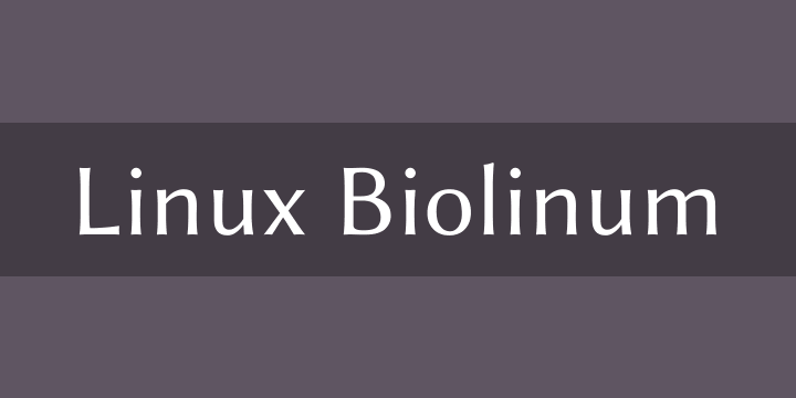 Linux Biolinum