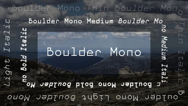 Boulder Mono