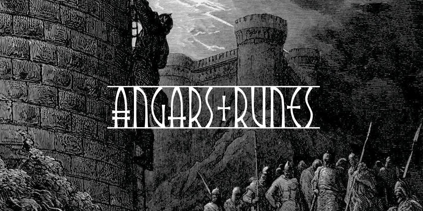 Angars Runes: скачать шрифт и установить для веб-сайта и фотошопа ...