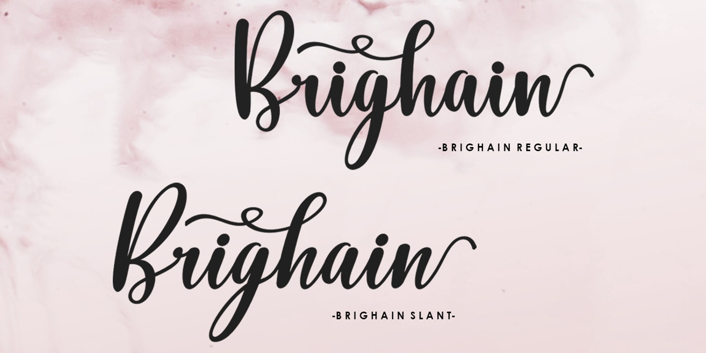 Brighain Script: скачать шрифт и установить для веб-сайта и фотошопа ...