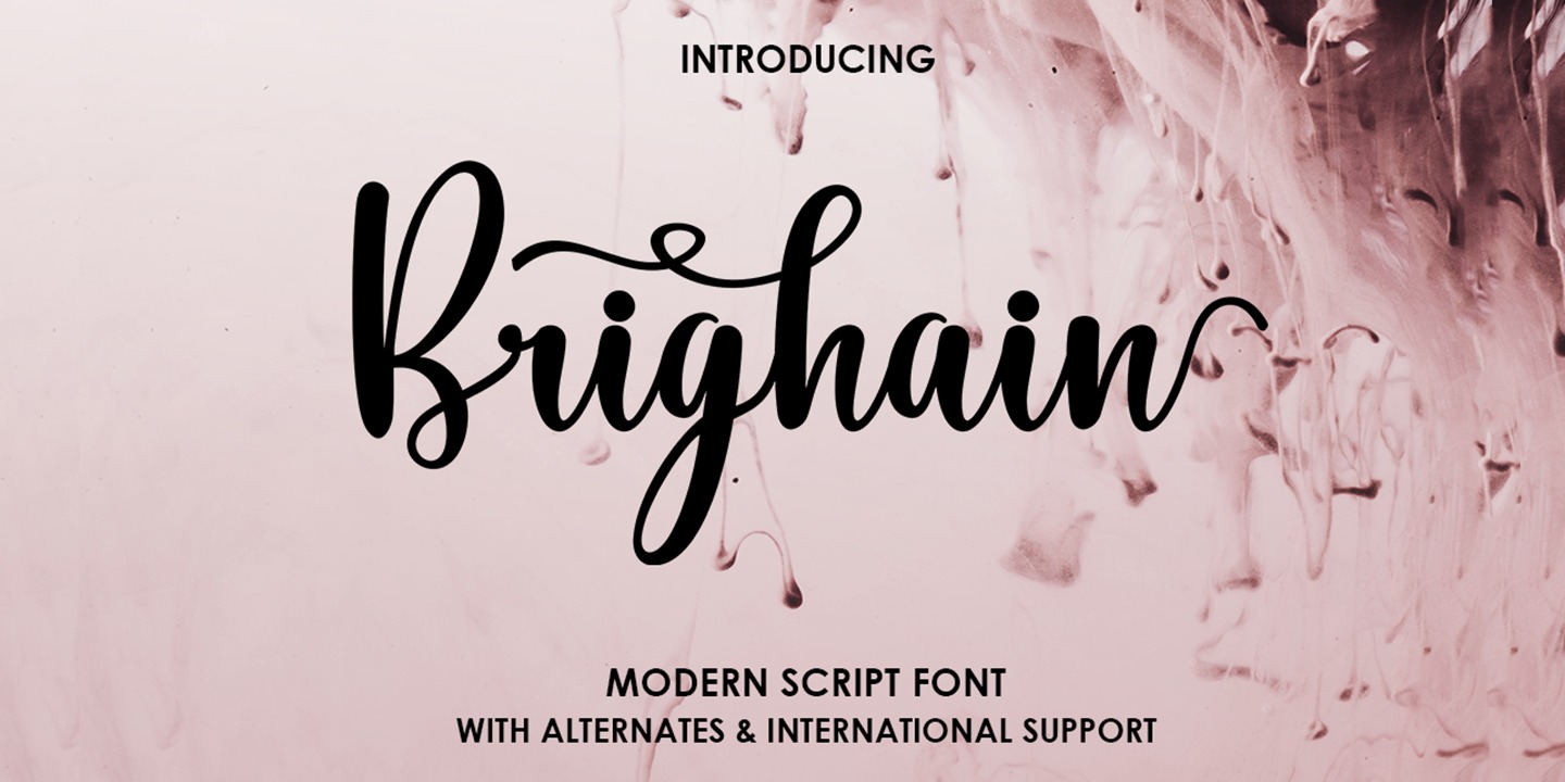 Brighain Script: скачать шрифт и установить для веб-сайта и фотошопа ...
