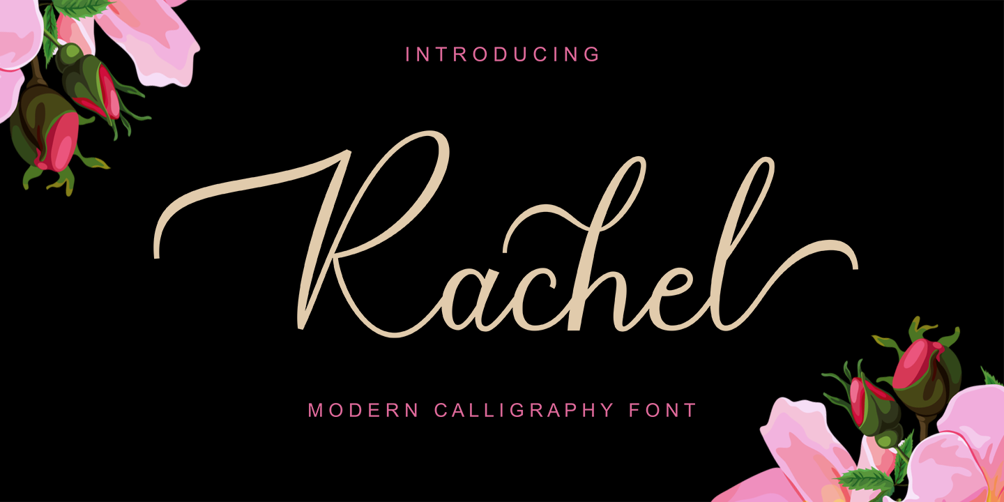 Rachel: скачать шрифт и установить для веб-сайта и фотошопа бесплатно.