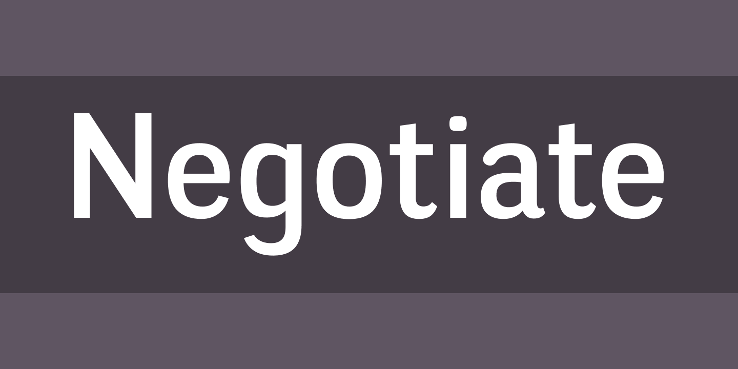 Negotiate
