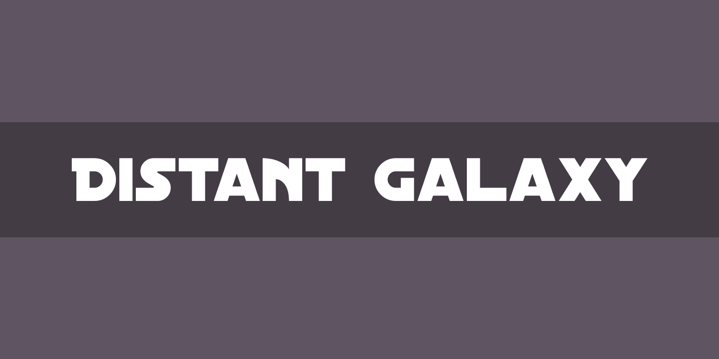 Distant Galaxy: скачать шрифт и установить для веб-сайта и фотошопа ...