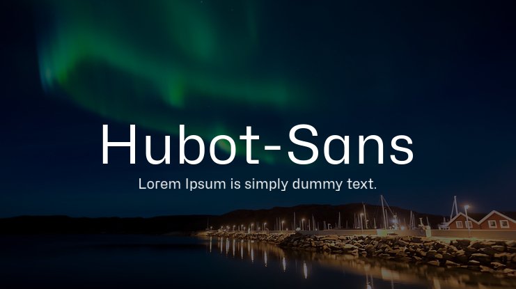 Hubot Sans Wide