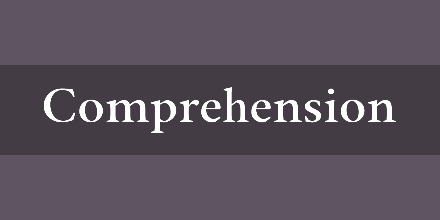 Comprehension