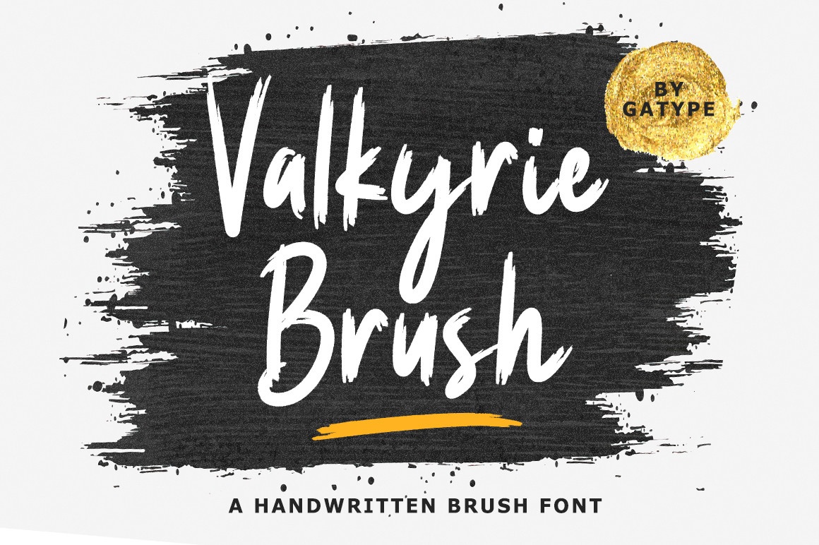 Valkyrie Brush: скачать шрифт и установить для веб-сайта и фотошопа  бесплатно.